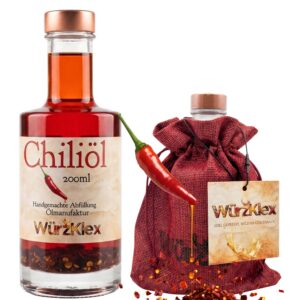 Chiliöl mit Chili-Schroten Einlage 200ml