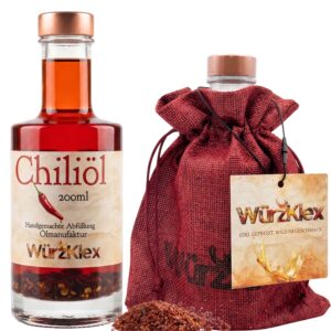 Chiliöl Fire Edition mit  grob geschrotetem Chili