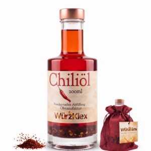Chiliöl Fire Edition mit grob geschrotetem Chili